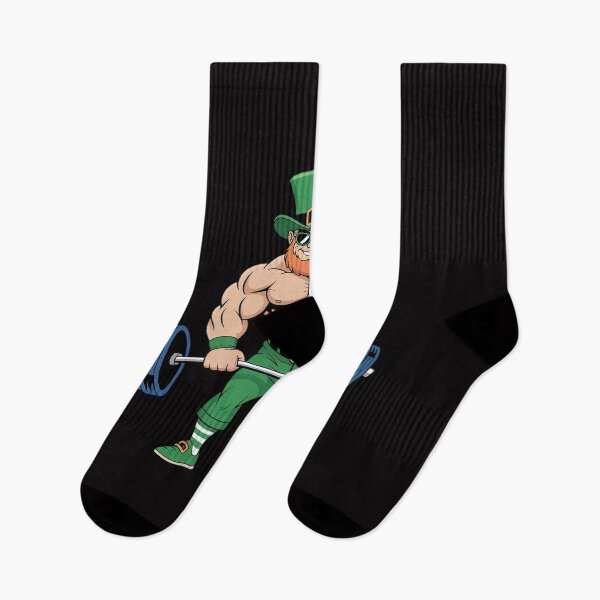 Item preview, Leprechaun St Patrick's Day Weightlifting Deadlift Fitness  designed and sold by berniceschm.