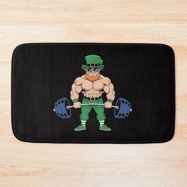 Item preview, Leprechaun St Patrick's Day Weightlifting Deadlift Fitness  designed and sold by berniceschm.
