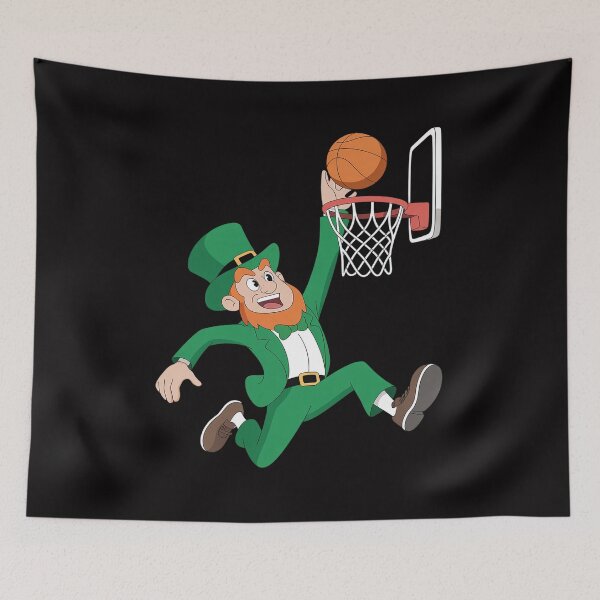 Item preview, Leprechaun Basketball Player Lucky Shamrock St Patricks Day  designed and sold by berniceschm.