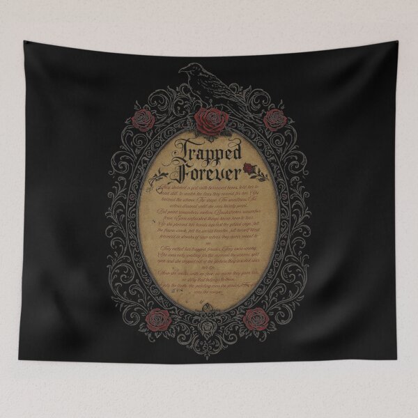 Item preview, Trapped Forever – Gothic Raven Frame Dark Academia designed and sold by Mouraludia.