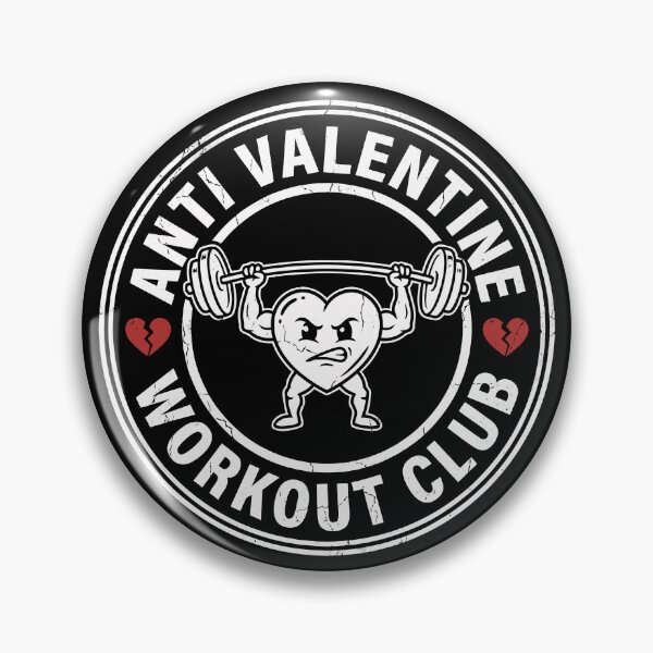 Item preview, Anti Valentine Workout Club Funny Workout Anti Valentine Gear designed and sold by DynamicDesign.