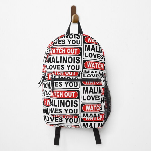 Item preview, Watch Out; Malinois Loves You;  designed and sold by StickerApe.