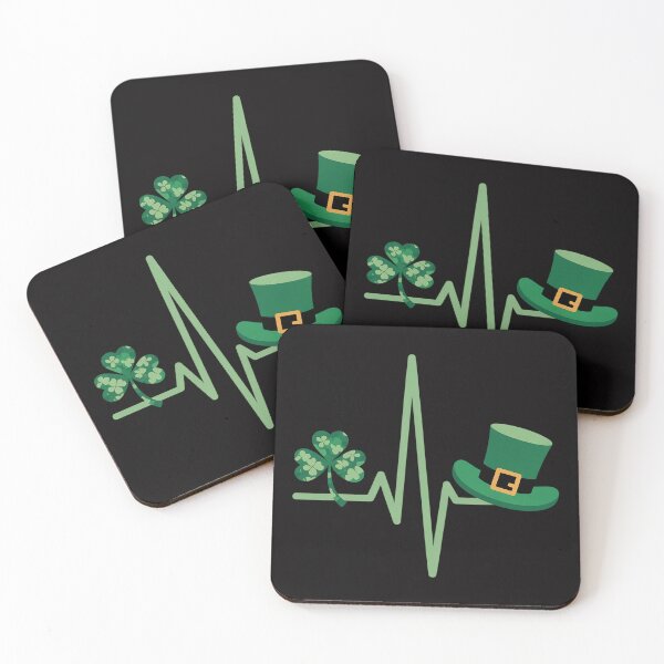 Item preview, Irish Nurse Heartbeat Stethoscope Lucky St. Patricks Day designed and sold by berniceschm.