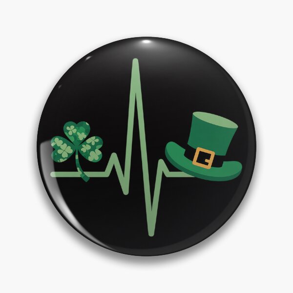 Item preview, Irish Nurse Heartbeat Stethoscope Lucky St. Patricks Day designed and sold by berniceschm.