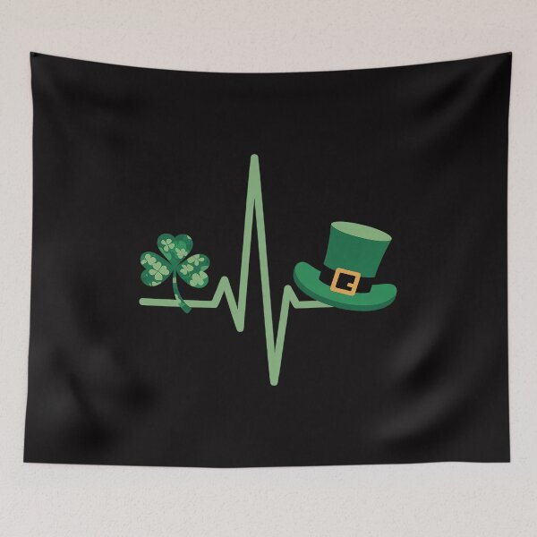 Item preview, Irish Nurse Heartbeat Stethoscope Lucky St. Patricks Day designed and sold by berniceschm.
