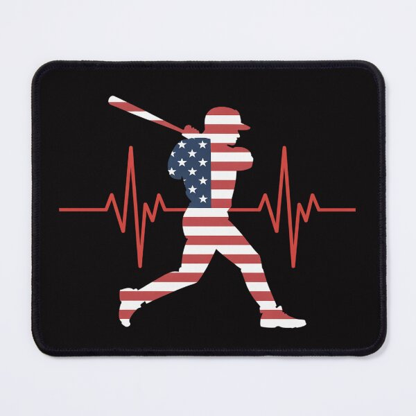 Item preview, Home Run Baseball Flag Baseball Heartbeat designed and sold by berniceschm.