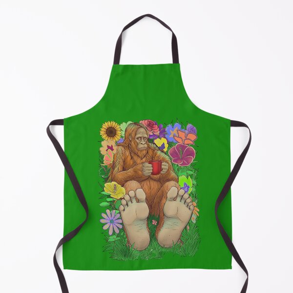 Item preview, Bigfoot Sasquatch Relaxing in Wildflowers Pop designed and sold by TeeARTHY.
