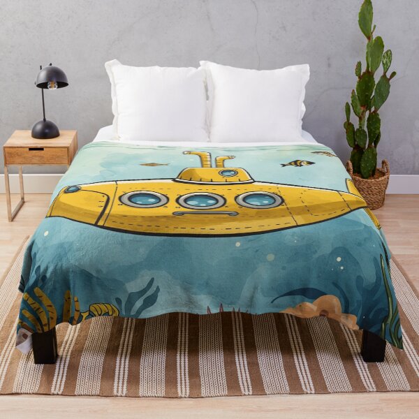 Item preview, Yellow Submarine Underwater Illustration Deep Sea With Fish and Corals designed and sold by bestggraphico.