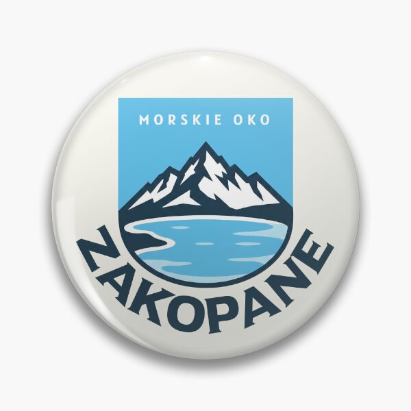 Item preview, Vintage Poland Zakopane Morskie Oko Mountain Badge Art designed and sold by LinaValearte.