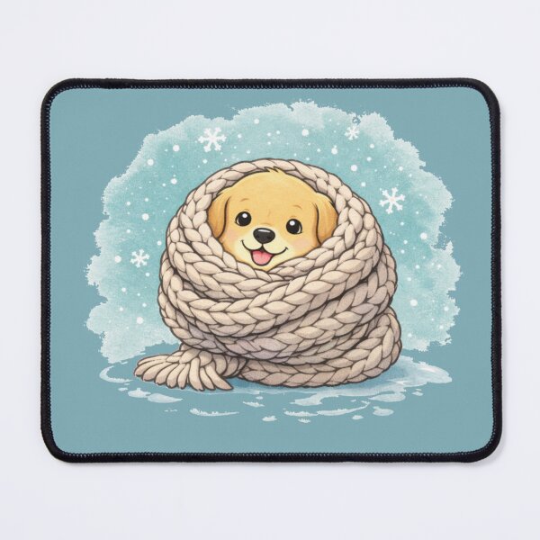 Item preview, Oversized Scarf Puppy Cocoon – Ultra Cozy Winter Dogmom Shirt designed and sold by dogmomtees.