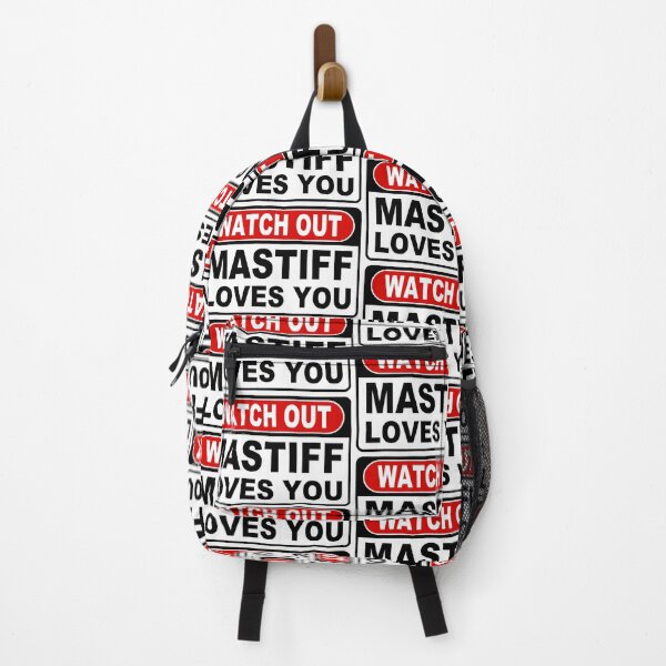 Item preview, Watch Out; Mastiff Loves You;  designed and sold by StickerApe.