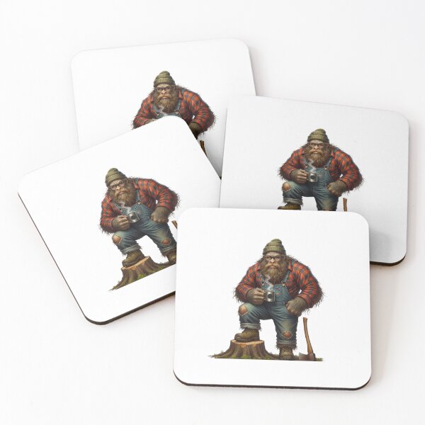 Item preview, Bigfoot Sasquatch Lumberjack Coffee and Axe designed and sold by TeeARTHY.