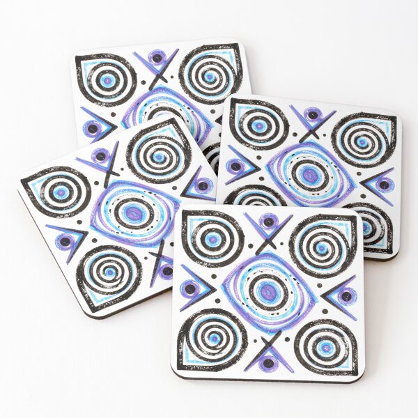 Item preview, 4 color abstract colorful geometric design designed and sold by SmashingDeals.