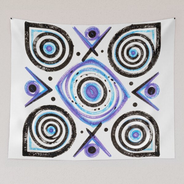 Item preview, 4 color abstract colorful geometric design designed and sold by SmashingDeals.