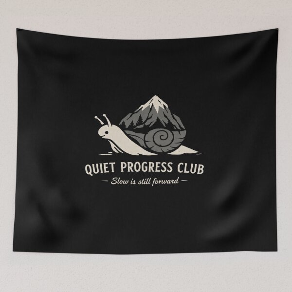 Item preview, Quiet Progress Club – Slow Progress Is Still Progress designed and sold by ArminGreen.