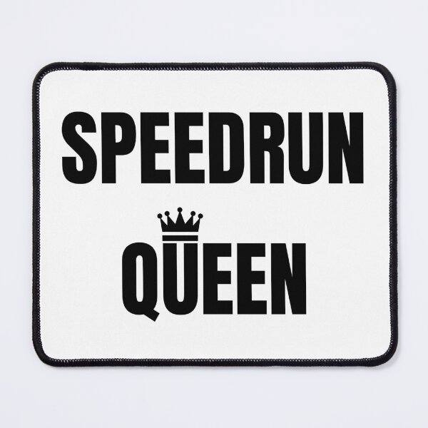 Item preview, Speedrun Queen Minimal Text Design – Gamer Confidence Style designed and sold by PHRASEandSTYLE.