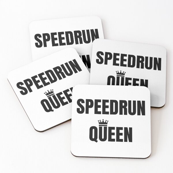 Item preview, Speedrun Queen Minimal Text Design – Gamer Confidence Style designed and sold by PHRASEandSTYLE.