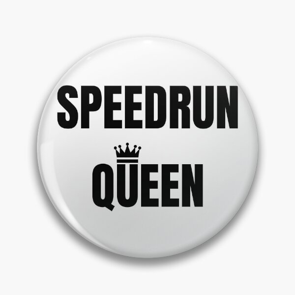 Item preview, Speedrun Queen Minimal Text Design – Gamer Confidence Style designed and sold by PHRASEandSTYLE.