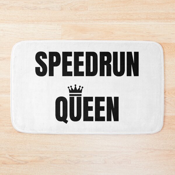 Item preview, Speedrun Queen Minimal Text Design – Gamer Confidence Style designed and sold by PHRASEandSTYLE.