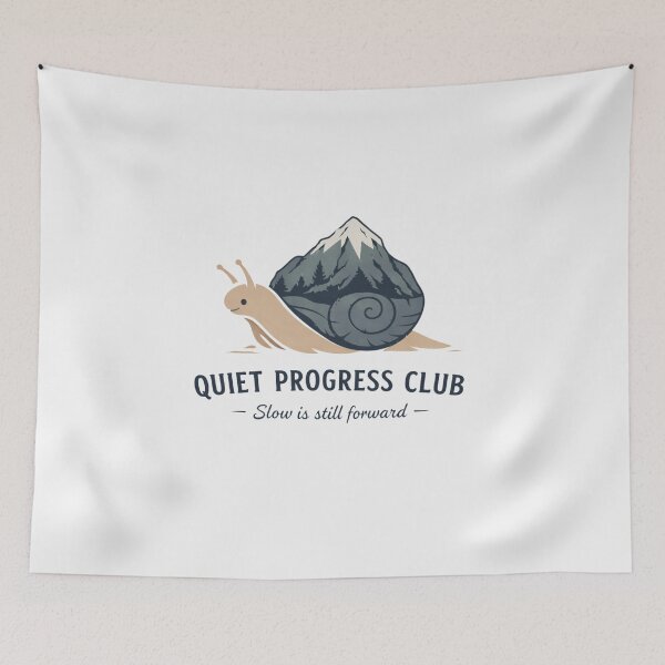 Item preview, Quiet Progress Club – Slow Progress Is Still Progress designed and sold by ArminGreen.