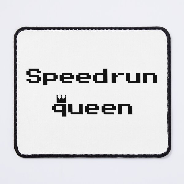 Item preview, Speedrun Queen Pixel Text – Retro Speedrunning Design designed and sold by PHRASEandSTYLE.