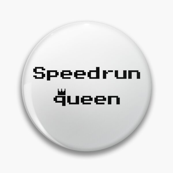Item preview, Speedrun Queen Pixel Text – Retro Speedrunning Design designed and sold by PHRASEandSTYLE.