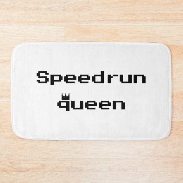 Item preview, Speedrun Queen Pixel Text – Retro Speedrunning Design designed and sold by PHRASEandSTYLE.