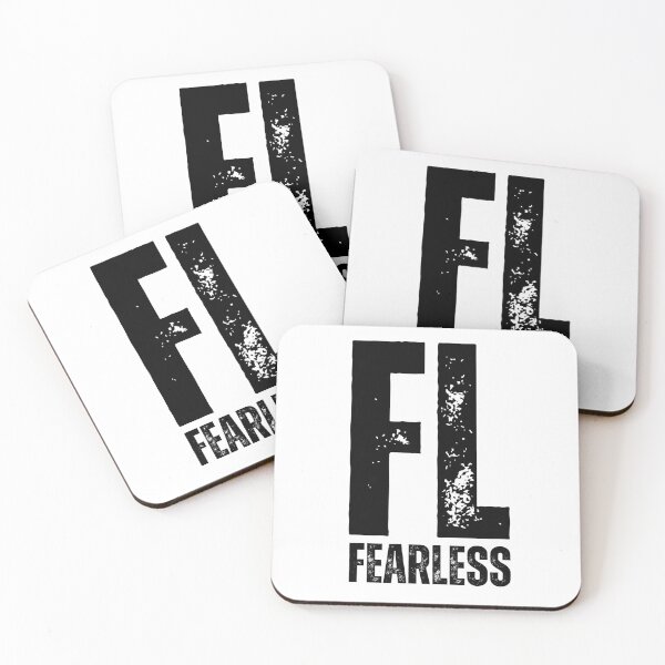 Item preview, FL Fearless Design – Bold Motivational Logo Graphic black worn look font designed and sold by GFamilyC.