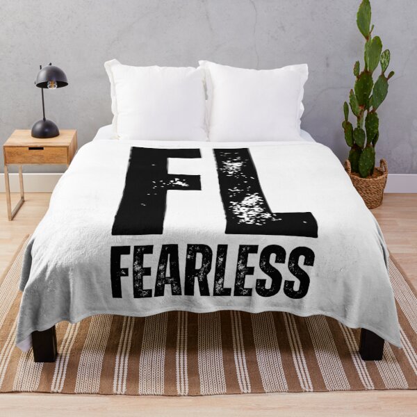 Item preview, FL Fearless Design – Bold Motivational Logo Graphic black worn look font designed and sold by GFamilyC.