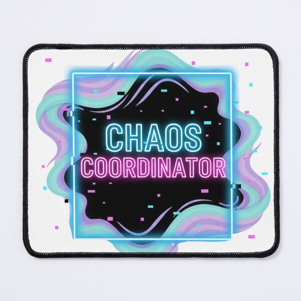 Item preview, Chaos Coordinator – Neon Retro Humor Design designed and sold by Tily360.