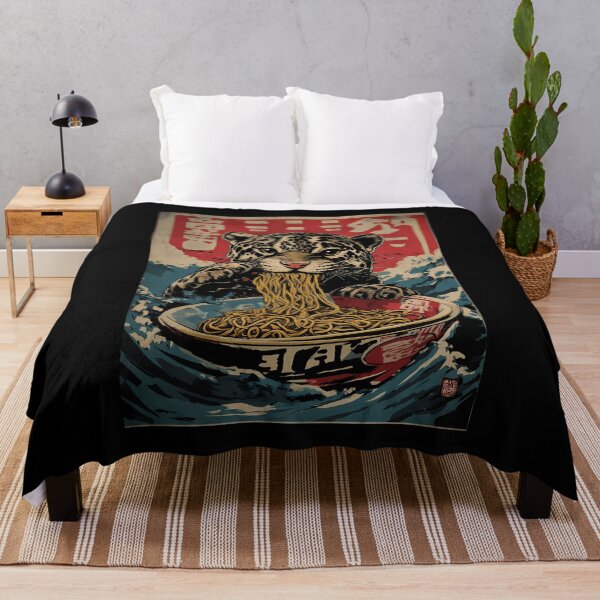 Item preview, Vintage Japanese Jaguar Eating Ramen Noodles designed and sold by k3rstman1.
