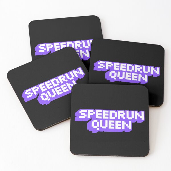Item preview, Speedrun Queen Retro Pixel Logo – Gamer Nostalgia Style designed and sold by PHRASEandSTYLE.