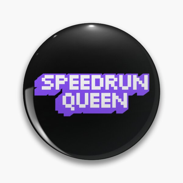 Item preview, Speedrun Queen Retro Pixel Logo – Gamer Nostalgia Style designed and sold by PHRASEandSTYLE.