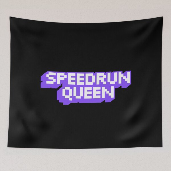 Item preview, Speedrun Queen Retro Pixel Logo – Gamer Nostalgia Style designed and sold by PHRASEandSTYLE.