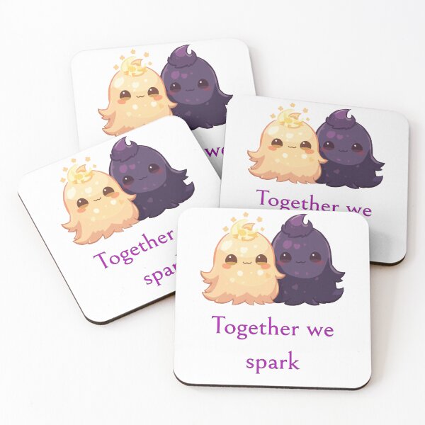 Item preview, Light & Shadow Slimes – Together We Spark 2 designed and sold by Monzora.