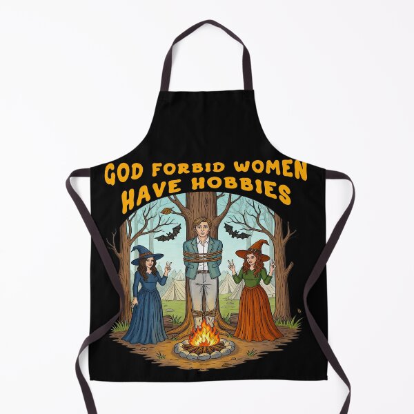 Item preview, God Forbid Women Have Hobbies Witchy Meme designed and sold by TeeARTHY.