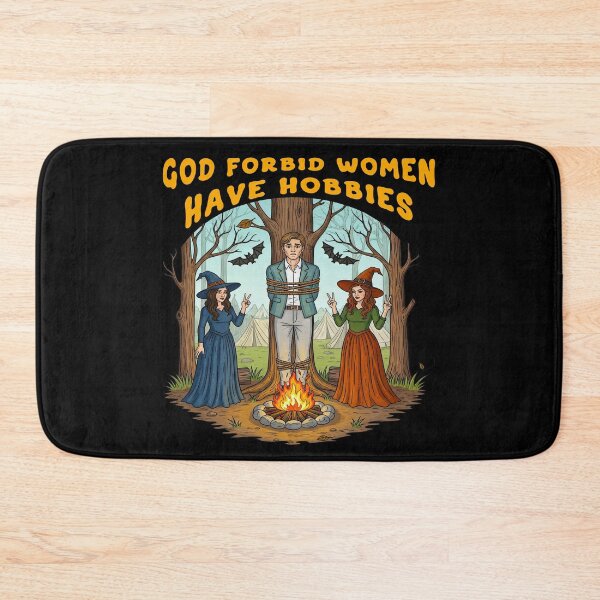 Item preview, God Forbid Women Have Hobbies Witchy Meme designed and sold by TeeARTHY.