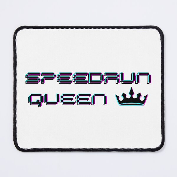 Item preview, Speedrun Queen Glitch Text – Cyber Gamer Aesthetic designed and sold by PHRASEandSTYLE.