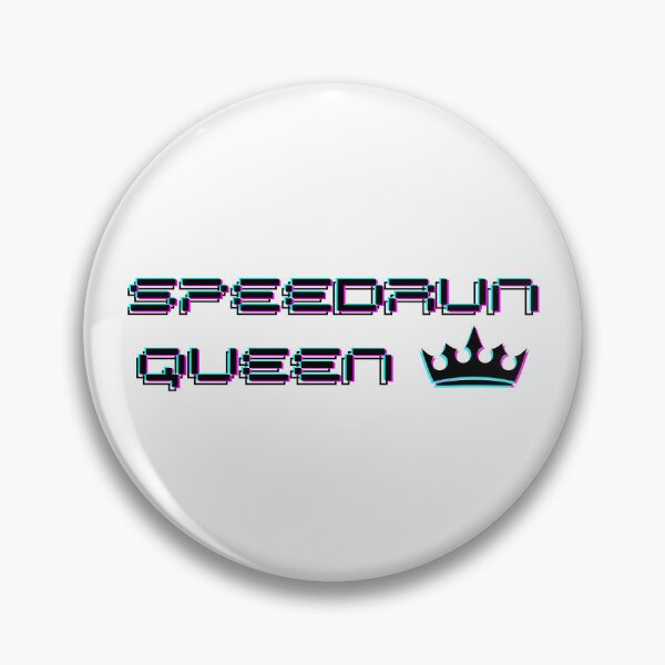 Artikelvorschau, Speedrun Queen Glitch-Text – Cyber Gamer Ästhetik entworfen und verkauft von PHRASEandSTYLE.