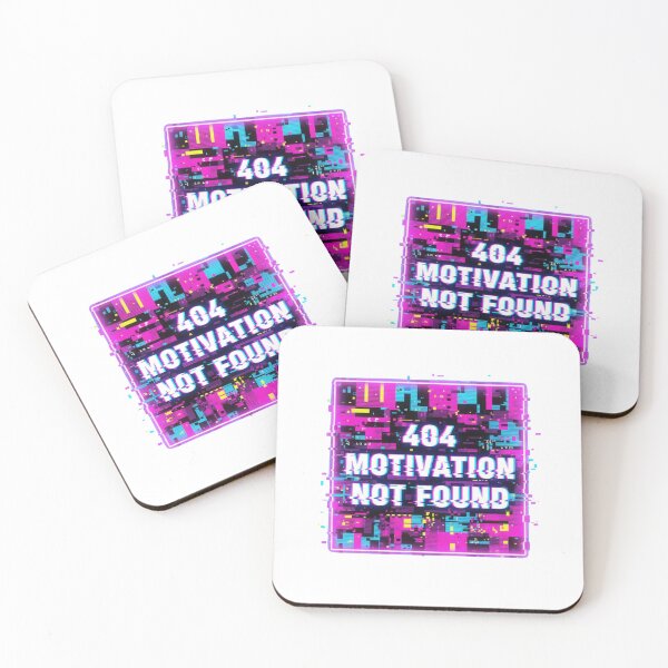 Item preview, Retro Neon Brainwave – 404 Motivation Not Found designed and sold by Tily360.
