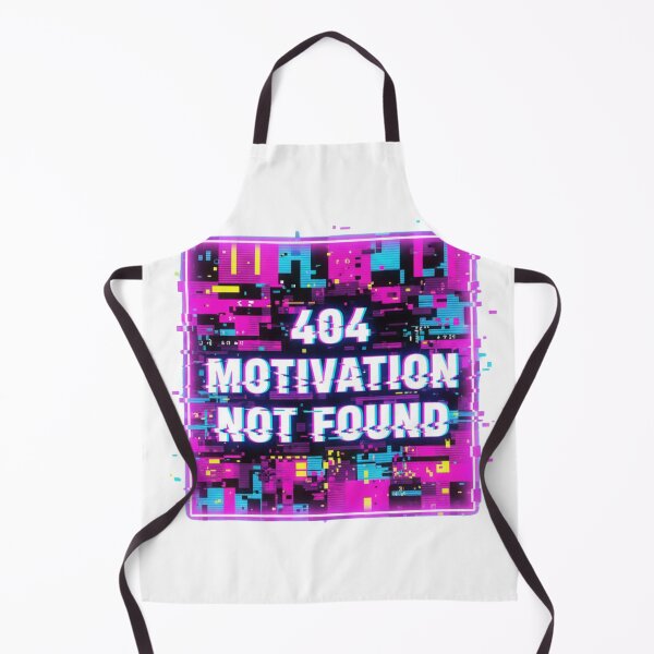 Item preview, Retro Neon Brainwave – 404 Motivation Not Found designed and sold by Tily360.