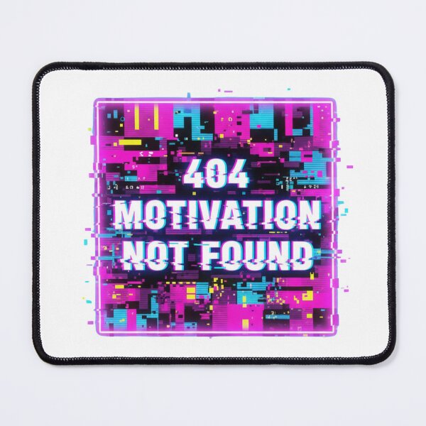 Item preview, Retro Neon Brainwave – 404 Motivation Not Found designed and sold by Tily360.