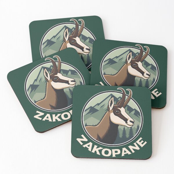 Item preview, Zakopane Poland Tatra Mountains Chamois Goat Badge Art designed and sold by LinaValearte.