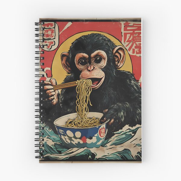 Item preview, Vintage Japanese Chimp Ramen Eater designed and sold by k3rstman1.
