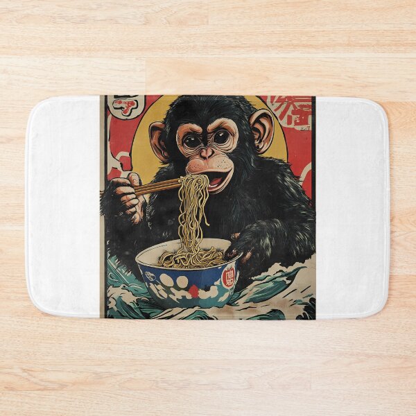 Item preview, Vintage Japanese Chimp Ramen Eater designed and sold by k3rstman1.