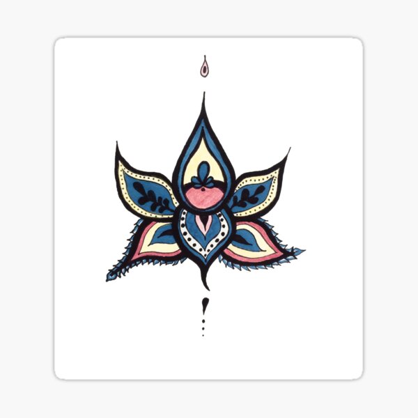 Lotus Design Boho - Modern Sticker