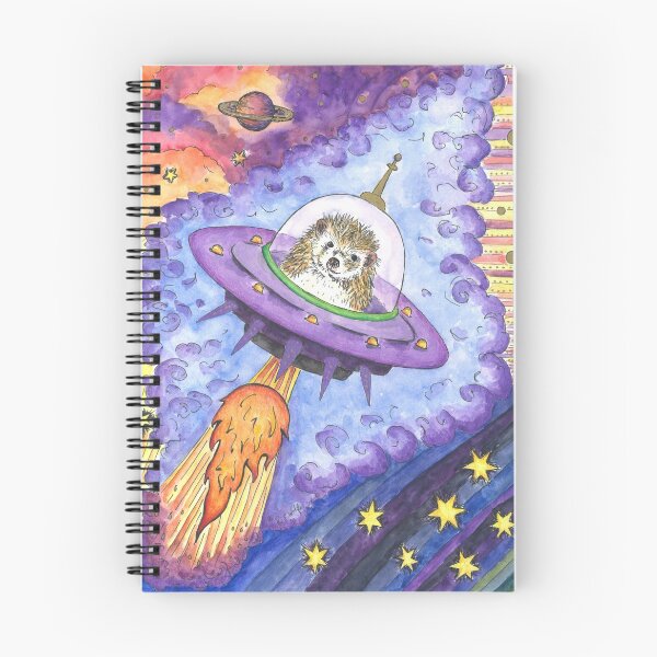 Item preview, Hedgehog in Space designed and sold by Rhiannon Wolfe Art .