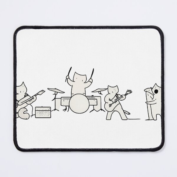 Item preview, The Archies - Minimal Line Art Music Cats designed and sold by Loose Parts.