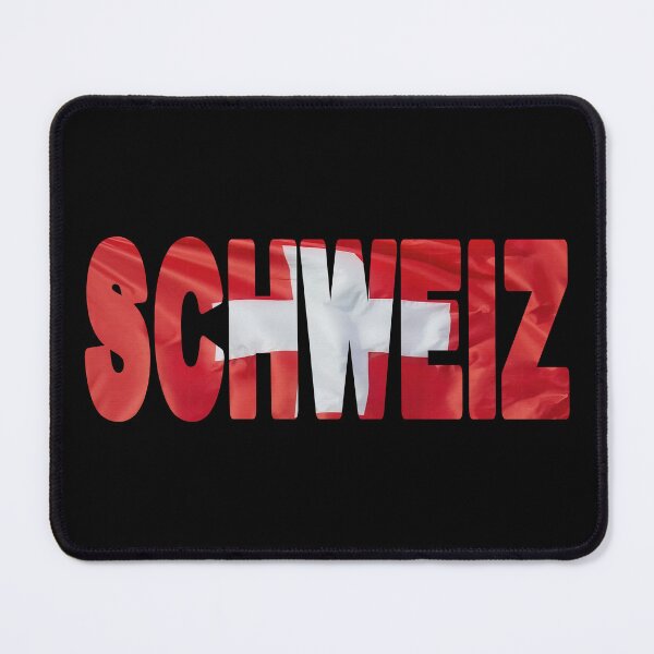 Item preview, SCHWEIZ - Flag Flying in Wind cut to Letters Souvenir Sticker Shirt designed and sold by Adam Gormley.
