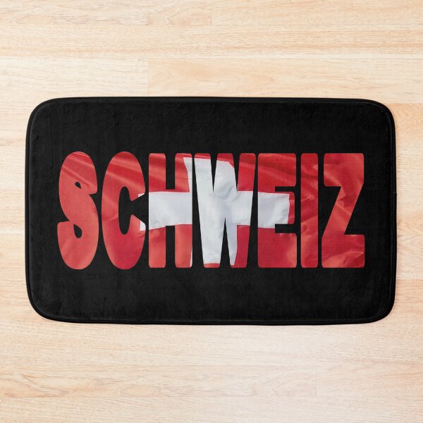 Item preview, SCHWEIZ - Flag Flying in Wind cut to Letters Souvenir Sticker Shirt designed and sold by Adam Gormley.